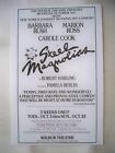 STEEL MAGNOLIAS Herald BARBARA RUSH / MARION ROSS / CAROLE COOK Tour BOSTON 1989