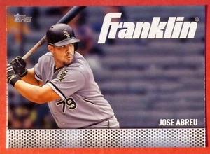 2016 Topps Jose Abreu Franklin Insert #TF-15 (White Sox) - Picture 1 of 1