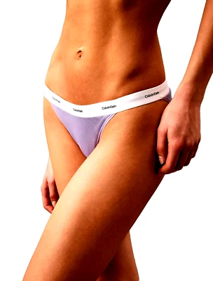 NwT  Calvin Klein  Women’s (X-Small) Cotton Stretch Rib String Bikini QD5265-541 - Image 1 of 4