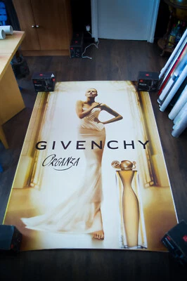 GIVENCHY ✯ RIE RASMUSSEN French Vintage Advertising Fashion Poster Original - Image 1 of 4