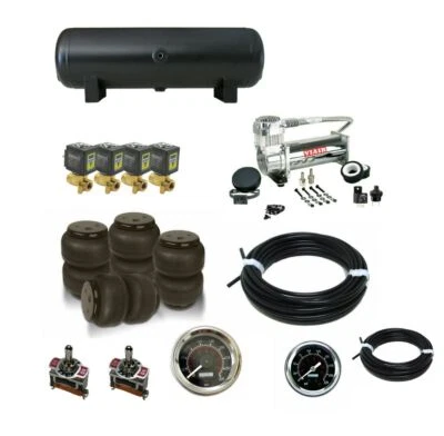 Kit básico de suspensión neumática delantera y trasera Hot Rods Mini Trucks - Gestión de aire 3/8 Foto 1 de 4