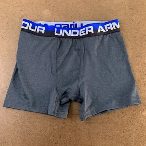 Under Armour Heat Gear Boys Size Large Fitted Gray Performance Boxers New - Picture 1 of 3