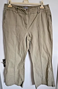 Per Una size 18L ladies khaki beige cargo trousers - Picture 1 of 5