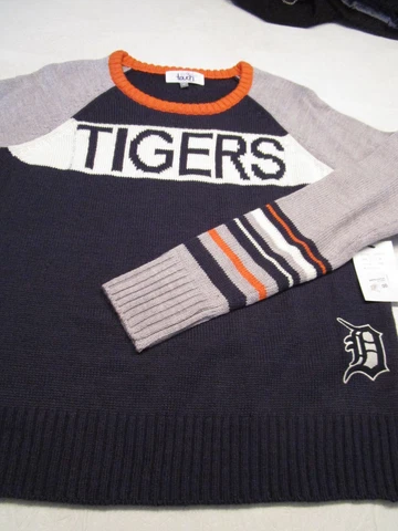 NWT TOUCH  MLB DETROIT TIGERS WOMENS PULLOVER SWEATER BLUE SIZE MEDIUM Cover