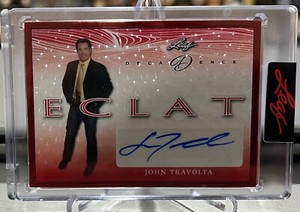 JOHN TRAVOLTA 2023 Leaf Decadence ECLAT Autograph RUBY 2/3
