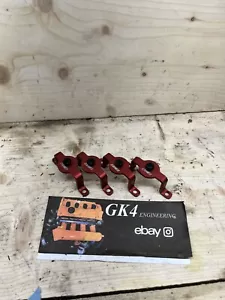 VW Audi Golf Jetta MK4 GTI A4 B5 2.0T ECS Coil Pack Hold Down Bracket Kit Red - Picture 1 of 4