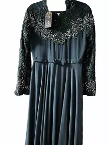 Chiffon Appliques Long Sleeve Muslim Evening Dresses - Picture 1 of 1