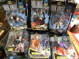 SET 6 LEGENDS OF DARK KNIGHT ACTION FIGURES HASBRO 1997 ELSEWORDS NOC - Picture 1 of 7