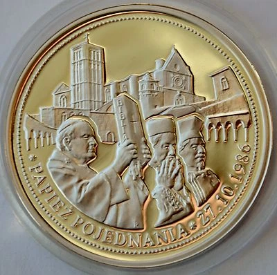Commemorative coin 2005, Pope John Paul II, Reconciliation, Silver medal - Image 1 of 2