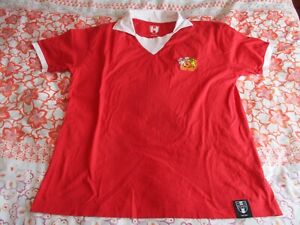 Manchester United Toffs 1970's Style Retro Home Shirt xl *read description*