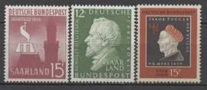 No: 111219 - SAARLAND (ALEMANIA) - LOTE DE 3 SELLOS ANTIGUOS - ¡ESTAMPILLADA SIN MONTAR O NUNCA MONTADA!¡! - Imagen 1 de 1