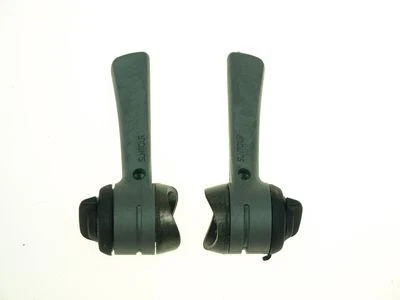 Suntour Accushift plus frame switch 2x6 friction-index, down tube shifter set - Image 1 of 3