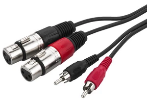 Monacor MCA-127J Audio Connection Cable 1 Meter XLR > Cinch A10051 - Picture 1 of 2