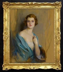 handmade Antique Oil Painting Portrait female Queen Mothe on canvas 24"x30" - Picture 1 of 2
