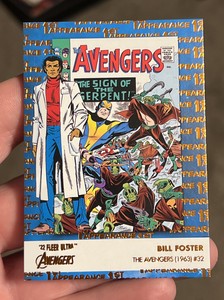2022 Marvel Fleer Ultra Bill Foster /549 SP Orange Foil 1st Appearance Avengers