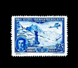 SPAIN Stamp - 1930 Airplane Seville Exhibition Air Mail Sn C52 MH r35 - Picture 1 of 2