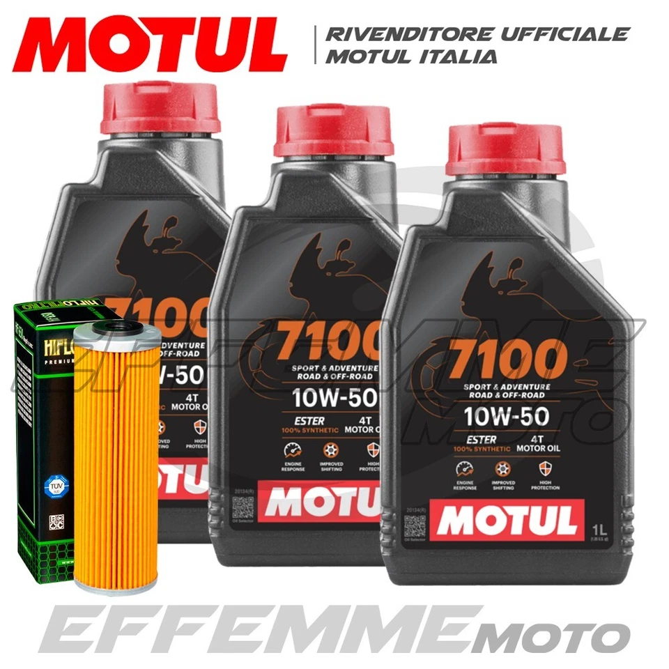 Tagliando KTM Adventure 790 / 790 R 2023 2024 (3 7100 10W50 + Filtro olio Hiflo) - Immagine 1 di 1