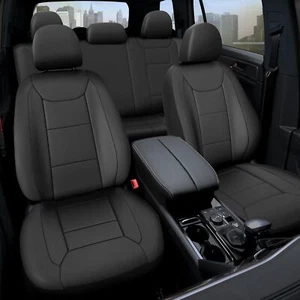 Premium Waterproof Car Seat Cover Full Set Front And Rear Split Bench Seat Cover - Picture 1 of 6