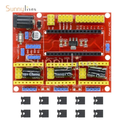 CNC V4 Shield Engraving Machine Stepper Motor Driver for Arduino GRBL Compatible - Image 1 of 4