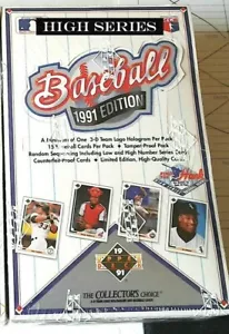1991 U D MLB HIGH SERIES HEROES WAX BOX POS. AARON AUTO READ D - Picture 1 of 3