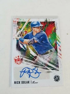 2020 Diamond Kings DK Signatures Nick Solak RC #DKS-NS Masterpiece Autograph 1/1 - Picture 1 of 1