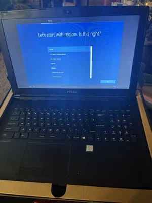 Portátil para juegos MSI 15,6 pulgadas Intel Core I5 Ddr4 8 GB RAM 256 GB SSD Windows 10 en caja Foto 1 de 4