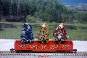 Märklin Christmas Gondola with 3 Christmas Trees Load  Z Scale Z Gauge Marklin - Picture 1 of 6