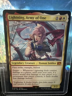 MTG Lightning, Army of One Final Fantasy FIN 0233 Mythic Damage Doubler NM - Image 1 of 4