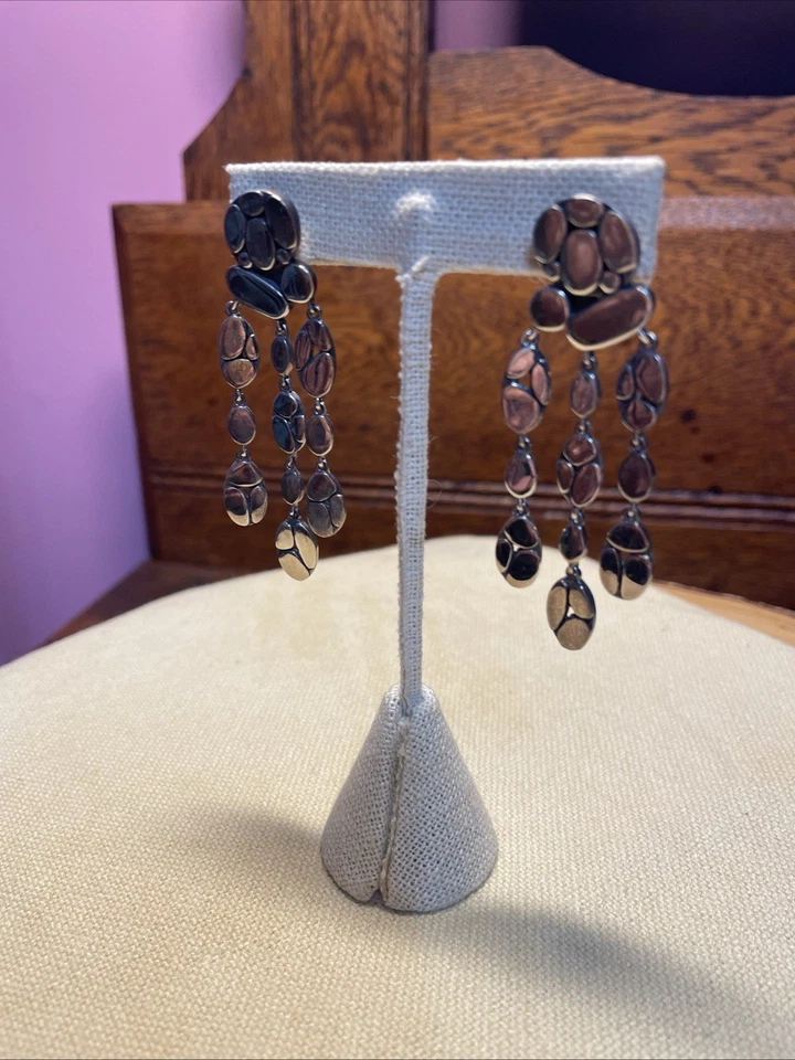 Pendientes de araña vintage John Hardy de plata esterlina Kali Menari difíciles de encontrar usados en excelente estado Foto 1 de 4