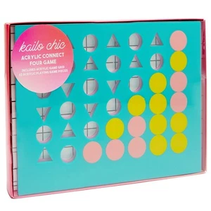 C.R. Gibson GMC4-24803 Kailo Chic Acrylic Connect Four Board Game for Kids,... - Picture 1 of 6