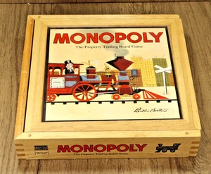 Vintage Monopoly Hasbro Wooden Edition Board Game (2003) Complete - Picture 1 of 9