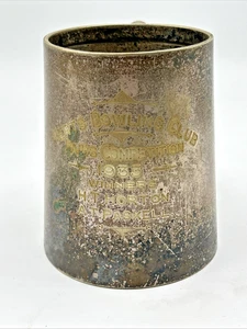 1933 Hert's Bowling Club Pokal Pokal Paare Wettkampf Bowling Silber Nickel - Bild 1 von 7