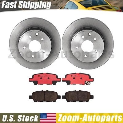 Kit de pastillas de freno rotores de freno traseros Brembo OE para Nissan Leaf 2011-2016 2017 2018 Foto 1 de 4