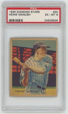 Diamond Stars 30 Manush 1934 con PSA 6 694075  Foto 1 de 2