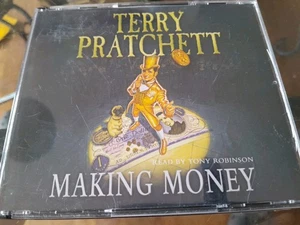 Terry Pratchett Making Money Audiobook Cd Audio Read By Tony Robinson FREEPOST  - Imagen 1 de 1