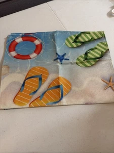 Juego de 4 manteles individuales de tela con temática de playa - Imagen 1 de 1