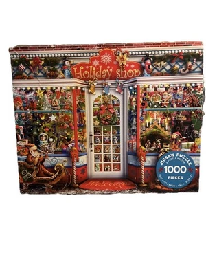 Ceaco 2022 Holiday Toy Shop Jigsaw Puzzle 1,000 PcsComplete - Image 1 of 4