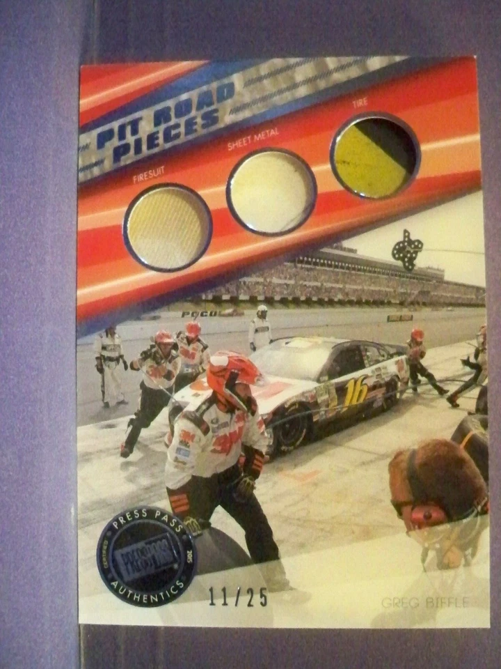 2015 Greg Biffle Press Pass Pit Road Pieces - Image 1 of 1