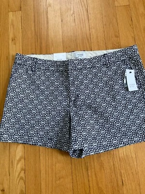 Pantalones Cortos Para Mujer Talla 16 Corona e Hiedra Blanco y Negro Diseño Geométrico Nuevo con Etiquetas Foto 1 de 4