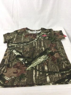 Mossy Oak Womens Break Up Infinity S/S Camo Shirt X-Large Pink Logo NWT  - Image 1 of 4