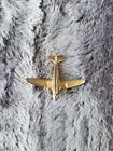 Vintage Airplane Airliner Gold Tone Lapel Pin