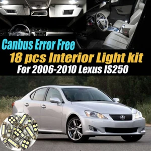 18Pc Canbus Error Free White Interior LED Light kit for 2006-2010 Lexus IS250  - Picture 1 of 11