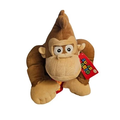 MUÑECA DE PELUCHE SUPER MARIO 2016 NINTENDO 12" PULGADAS DK DONKEY KONG DE GOOD STUFF NUEVA CON ETIQUETAS Foto 1 de 4