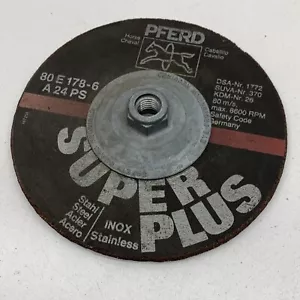 (paquete de 2) Rueda rectificadora Super Plus Caballo 80E178-6 80 E 178-6 A 24 CV - Imagen 1 de 8