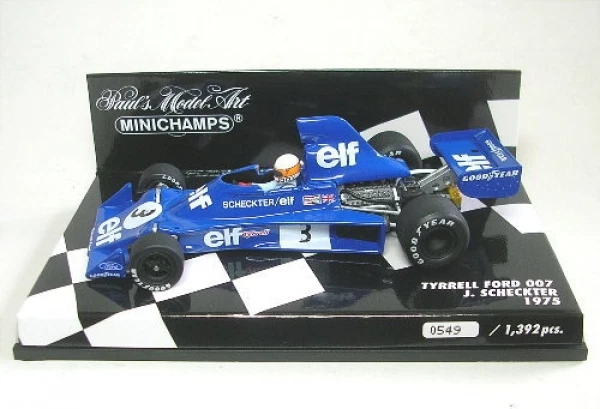 Tyrrell Ford 007 No.3 Luay Scheckter Formula 1 1975 1:43 - Immagine 1 di 1