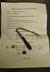 Compatible Subaru Impreza / Legacy SPEED CONVERTER DELIMITER CHIP KPH to MPH - Picture 1 of 1