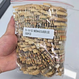 1W 100 Values 1Ω - 1MΩ Assorted Carbon Film Resistors Assortment Kit 5% 1000Pcs - Picture 1 of 4