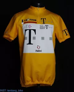 Rare Team Deutsche Telekom Jersey Tour de France 1996 Bjarne Riis yellow #0150 - Picture 1 of 13