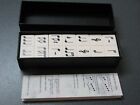 VINTAGE MUSICAL NOTES DOMINOES & INSTRUCTIONS BRAMHALL WOODWARE LTD Classic Game