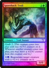 Sporeback Troll FOIL Dissension PLD Green Common MAGIC MTG CARD ABUGames
